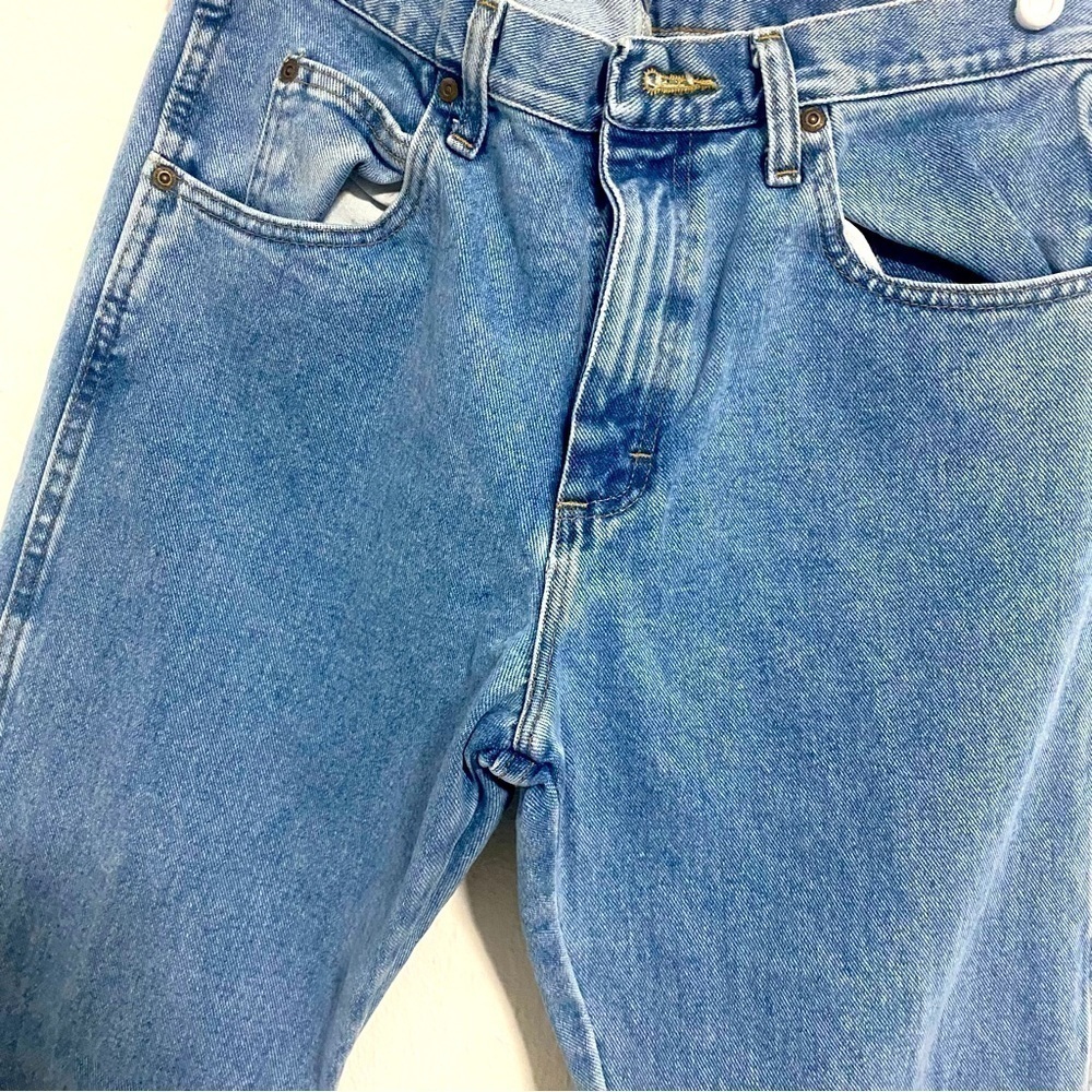 Wrangler Rugged Wear 100% Cotton Relaxed Fit Stonewashed  Jeans Size 34 x 30